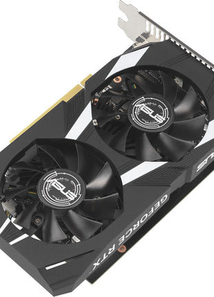 ASUS Dual NVIDIA GeForce RTX 3050 6GB GDDR6 OC Edition Gaming Graphics Card - PCIe 4.0, HDMI 2.1, DisplayPort 1.4a, 2-Slot Design, Axial-tech Fan Design, Steel Bracket, 3 Year Warranty