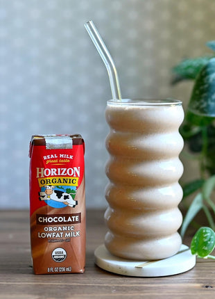 Horizon Organic Shelf Stable 1% Lowfat Chocolate Milk Boxes, 8 fl oz, 18 Count - 8g Protein per Serving, USDA Organic, Ready to Drink for Lunchbox, Travel, or On-the-Go, No Refrigeration Needed