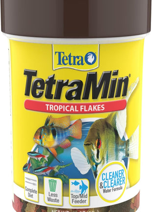 TetraMin Nutritionally Balanced Tropical Flake Food for Tropical Fish, 7.06 oz (pack of 1)