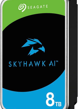 Seagate Skyhawk AI 8TB Video Internal Hard Drive HDD – 3.5 Inch SATA 6Gb/s 256MB Cache for DVR NVR Security Camera System with in-house Rescue Services (ST8000VEZ01)