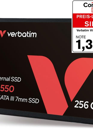 Verbatim 256GB Vi550 2.5" Internal Solid State Drive SSD SATA III Interface with 3D NAND Technology