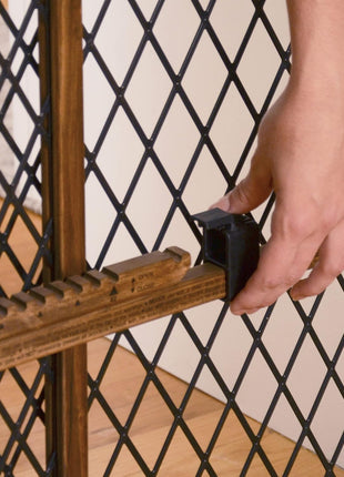 Position & Lock Adjustable Wood Baby Gate (Farmhouse Collection)
