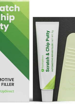 TouchUpDirect Scratch & Chip Putty - Ready-Mixed 5g Automotive Body Filler Kit for Deep Scratches & Gouges, Complete Chip Repair Kit with Spreader & Sandpaper - No Mixing Required
