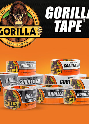 Gorilla Tape Tough & Wide, Black Tape, 2.88 inch x 25 yd (Pack of 1) - Heavy Duty and Weather Resistant for Indoor or Outdoor