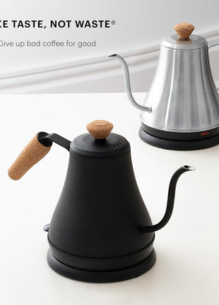 Bodum 27oz Bistro Gooseneck Electric Water Kettle, Pour Over Coffee & Tea, Stainless Steel, Matte Black