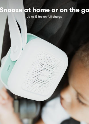 Frida Baby 2-in-1 Portable Sound Machine for Baby + Nightlight | White Noise Sound Machine for Baby with 5 Soothing Sounds & 3 Nightlight Modes | Travel Sound Machine Attaches to Strollers, Car Seats