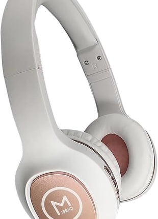 Morpheus 360 Tremors Bluetooth Headphones | Built-in Microphone | Wireless Headset | Gaming Headphones | on Ear Earphones | Wireless/Wired | Rose Gold | HP4500R