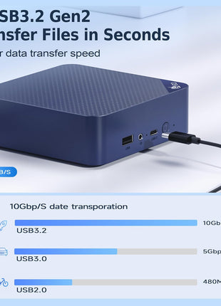 Beelink Mini PC,Mini S12 N95 Intel Alder Lake-N95 (up to 3.4GHz),12GB LPDDR5 512GB SATA3 SSD Mini Desktop Computer, Support 4K@60Hz Dual HDMI Display, 2.5G LAN/USB3.2/Low-Power Home/Office Micro PC