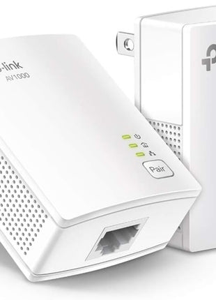 TP-Link AV1000 Powerline Ethernet Adapter KIT - Gigabit Port, Nano Size | Plug Pair &Play, Ethernet Over Power, Power Saving Mode, Network Adapter, Free Expert Help (TL-PA7017 KIT)