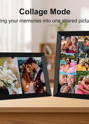 32GB FRAMEO 10.1 Inch Smart WiFi Digital Photo Frame 1280x800 IPS LCD Touch Screen, Auto-Rotate Portrait and Landscape, Built in 32GB Memory, Share Moments Instantly via Frameo App from Anywhere