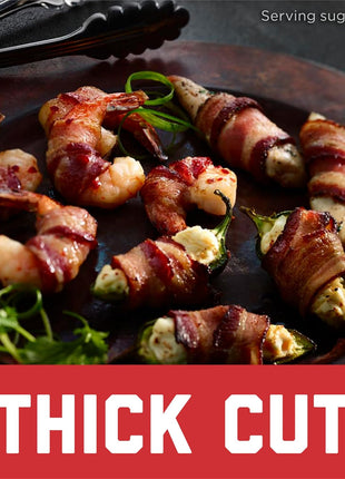 HORMEL BLACK LABEL Fully Cooked Bacon - Thick Bacon Snacks for Breakfast, 10.5 Ounce (Pack of 1)
