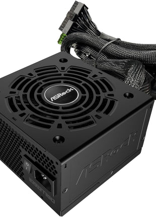 ASRock Challenger 850W Power Supply Auto iCOOL Intelligent Fan Control 120mm Golf Blade 5 Years Warranty CL-850G 80 Plus Gold Certified Non-Modular ATX3.1 PCIe5.1 12V-2x6 Cable