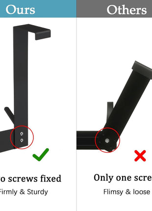 DOKU Over The Door Hook, Heavy Duty Over Door Hanger Holder for Coat Robe Hat Clothe Towels Hanging, Bathroom Organizer Towel Rack 12 Hooks, Matte Black