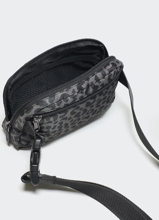 Pander Nylon Fanny Pack for Women, Two-Way Zipper Crossbody Bag