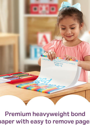Melissa & Doug Drawing Paper, Sketch Pad, 3-Pack Bundle for Coloring, Writing or Painting (9 x 12 inches) - 50 Sheets Each, Kids Drawing Pad & Art Supplies for Kids Ages 3+ - FSC Certified