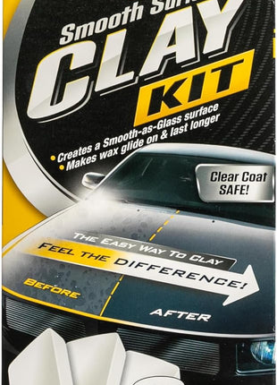 Meguiar's G191700 Smooth Surface Clay Kit, Safe and Easy Car Claying for Smooth as Glass Finish