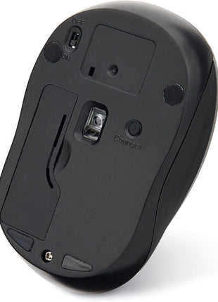 Verbatim 2.4G Wireless LED Silent Mouse - Noiseless and Silent Click Computer Mouse with Nano Receiver for Mac and PC - Graphite