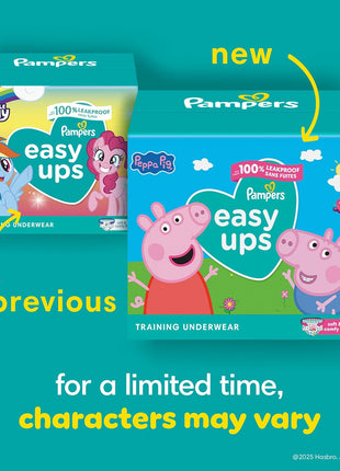 Pampers Easy Ups Training Underwear Peppa Pig Size 5 3T-4T, 124 Count (Packaging May Vary)