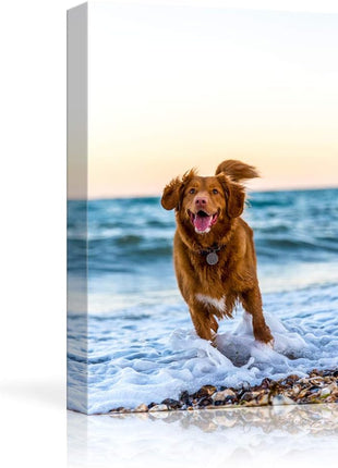 NWT Custom Canvas Prints with Your Photos for Pet/Animal, Personalized Canvas Pictures for Wall to Print Framed 24x16 inches