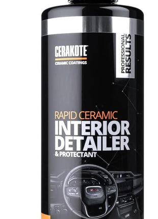 CERAKOTE Rapid Ceramic Interior Detailer and Protectant (14 fl oz.) – Quick and Easy – Multi-Surface Safe – Interior Car Cleaner Spray – Dry to the Touch – Clean and Protect Your Car, Truck, or SUV