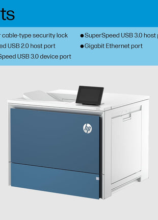 HP Color LaserJet Enterprise 6701dn Printer, Best for Business, (58M42A)