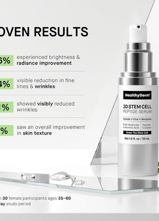 HealthyDerm 3D Stem Cell Matrixyl 3000 Peptides Complex Serum for Face