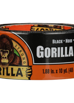 Gorilla Gorilla Tape, 3 inch Core, 1.88 inch x 10 yds, Black