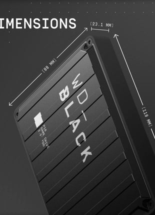 WD_Black 6TB P10 Game Drive, Portable External Hard Drive, Works with PlayStation, Xbox, & PC - WDBZ7D0060BBK-WESN
