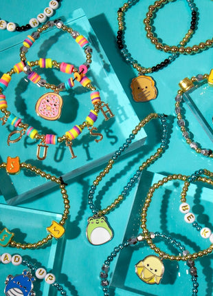 Original Squishmallows Bracelet Design Set, Cute & Friendship Bracelet Kit, Jewelry Making Kit, Charm Bracelet Making Kit, Beading & Jewelry Making, Friendship Bracelet Making Kit