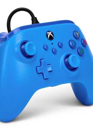 PowerA Wired Controller for Xbox Series X|S - blue, gamepad, video game/gaming controller, works with Xbox One, Officially Licensed