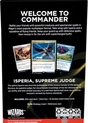 Magic: The Gathering Starter Commander Deck – First Flight (White-Blue) | Ready-to-Play Deck for Beginners and Fans | Ages 13+ | Collectible Card Games