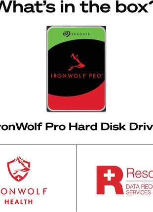Seagate IronWolf Pro, 20 TB, Enterprise NAS Internal HDD –CMR 3.5 Inch, SATA 6 Gb/s, 7,200 RPM, 256 MB Cache for RAID Network Attached Storage (ST20000NT001) | 7200 RPM drive with CMR technology and SATA III for RAID, NAS and enterprise storage