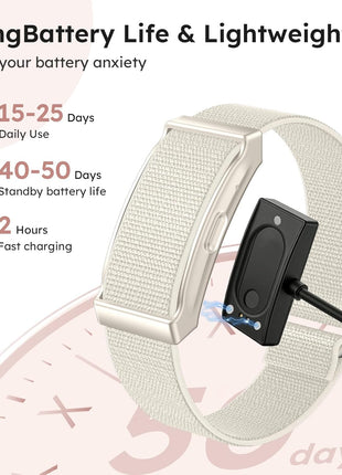 Smart Bracelet for Women and Men with 2 Bands, Screenless Fitness Tracker No Screen Lightweight for 100+ Sports IP68 Waterproof Wearable Activity Wristband Heart Rate Sleep Monitor