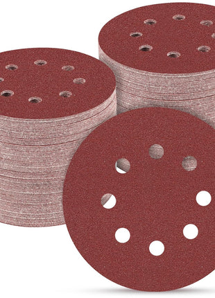 165 PCS 5 Inch Sanding Discs,Round Hook and Loop Sandpaper for Random Orbital Sander 40 60 80 120 150 240 320 400 600 Grit