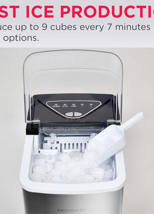 Frigidaire EFIC123-SS Counter Top Maker, Produces 26 pounds Ice per Day, Stainless Steel