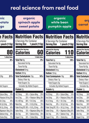 Cerebelly Organic Baby Food Pouches, Veggie & Fruit Variety Pack, DHA, 8ct | 16 Brain Nutrients, Calcium, Non-GMO, BPA-Free, No Added Sugars, Stage 1 & 2, Shelf-Stable, Nut-Free, Dairy-Free, Gluten-Free