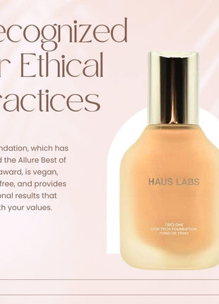 HAUS LABS BY LADY GAGA Triclone Skin Tech Medium Coverage Foundation with Fermented Arnica 210 Light Medium Neutral