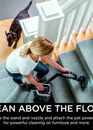 Shark NV752 Rotator Powered Lift Away TruePet Upright Vacuum with HEPA Filter, Large Dust Cup Capacity, LED Headlights, Upholstery Tool, Perfect Pet Power Brush & Crevice Tool, Bordeaux