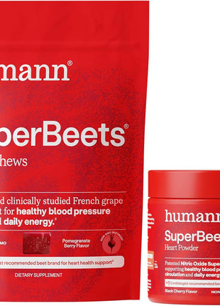 Humann SuperBeets Heart Chews & Black Cherry Powder