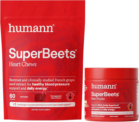 Humann SuperBeets Heart Chews & Black Cherry Powder