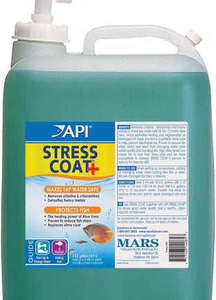 API STRESS COAT Aquarium Water Conditioner 16-Ounce Bottle