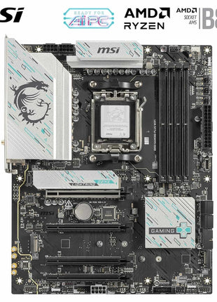 MSI B850 Gaming Plus WiFi Motherboard, ATX - Supports AMD Ryzen 9000/8000 / 7000 Processors, AM5 - DDR5 Memory Boost 8200+ MT/s (OC), PCIe 5.0 x16 & 4.0 x16, M.2 Gen5, Wi-Fi 7, 5G LAN