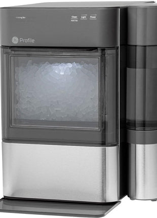 GE Profile Opal 2.0 Countertop Nugget Ice Maker with 0.75 Gallon Tank | Chewable nugget ice, 38 lbs/day, First batch in 10 min, 3 lb bin, Melted ice reused, SmartHQ WiFi & Alexa, Stainless Steel