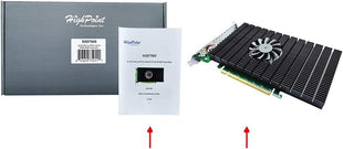 HighPoint SSD7505 PCIe 4.0 x16 4-Channel M.2 NVMe RAID Controller