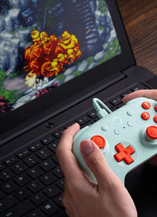 8BitDo Ultimate 2C Wired Controller for Windows PC and Android, with 1000Hz Polling Rate, Hall Effect Joysticks and Hall Triggers, and Remappable L4/R4 Bumpers (Mint)