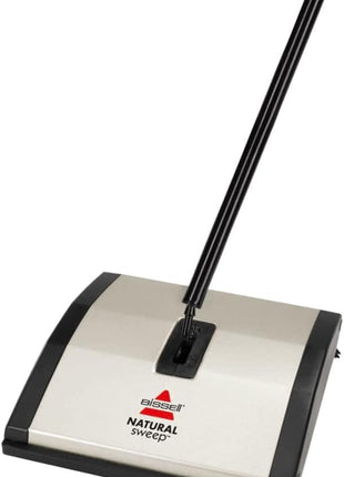 Bissell Natural Sweep Carpet and Floor Sweeper with Dual Brush Rotating System and 2 Corner Edge Brushes, 92N0A, 4.2 lb.