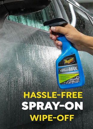 Meguiar's Hybrid Ceramic Wax, Easy-to-Use Spray Wax for Car Detailing with the Superior Protective Power of Advanced SiO2 Hybrid Barrier Technology, 26 Oz Spray Bottle