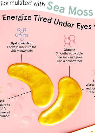 Under Eye Mask - Reduce Dark Circles, Puffy Eyes, Undereye Bags, Wrinkles - Gel Under Eye Patches, Vegan Cruelty-Free Self Care by grace and stella (24 Pair Gold)