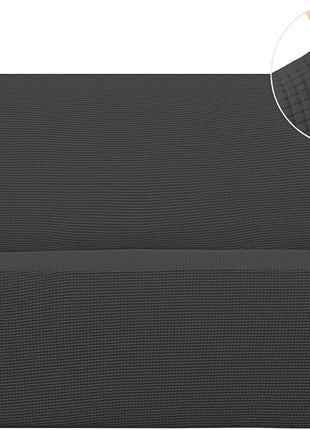 Easy Going Stretch Sofa Slipcover 1 Piece Sofa Cover Furniture Protector Couch Soft with Elastic Bottom for Kids, Polyester Spandex Jacquard Fabric Small Checks (Sofa, Dark Gray)