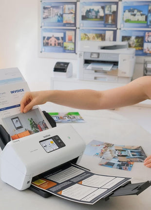 Brother ADS-3300W Wireless, High-Speed Desktop Scanner | 2.8-inch Touchscreen | Scans Up to 40ppm1